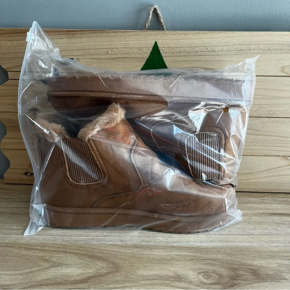 Women’s Tan Faux Suede Ankle Boots 39 EU Women 8